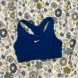 Blue Nike sports bra